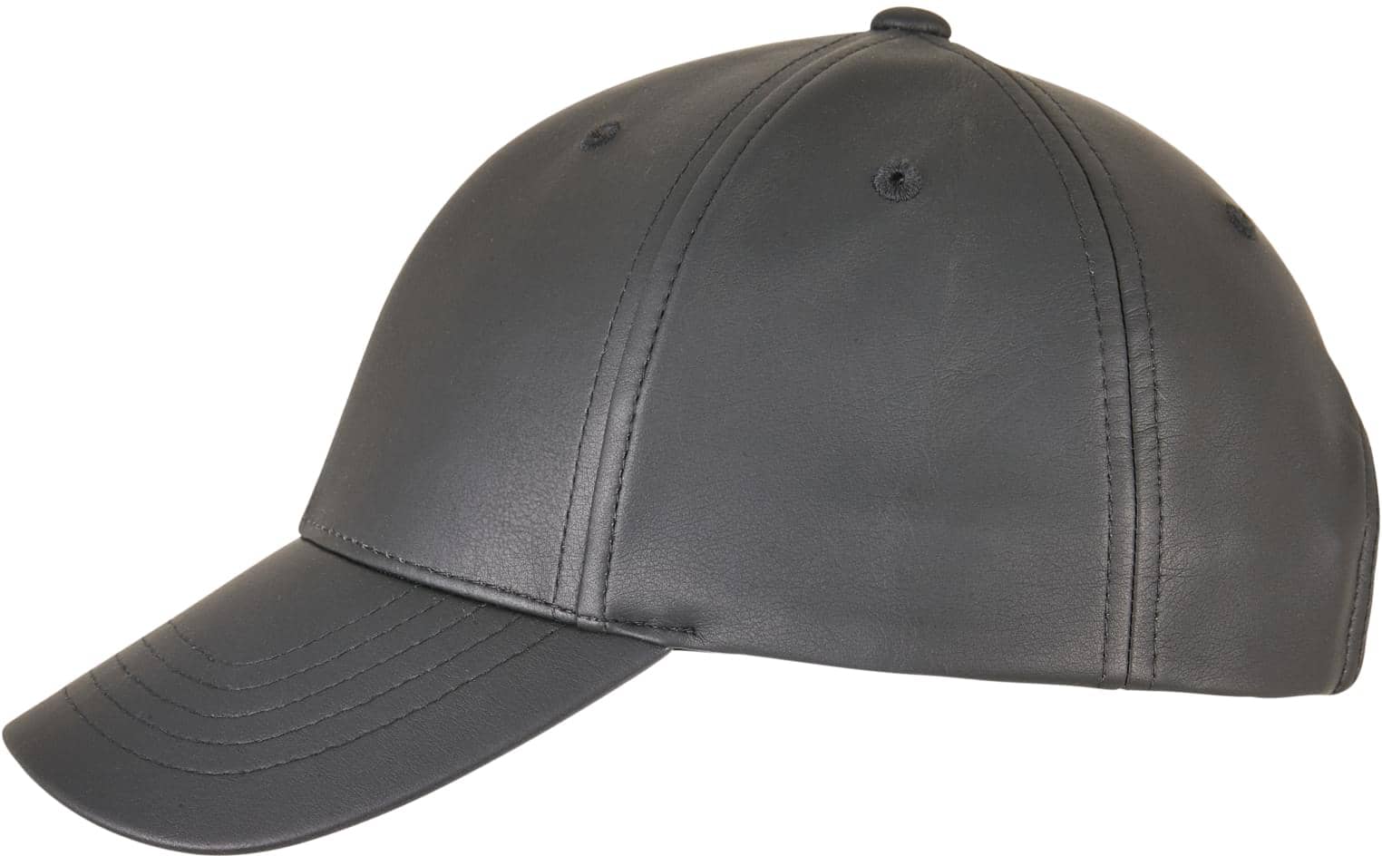 Synthetic Leather Alpha Shape Dad Cap