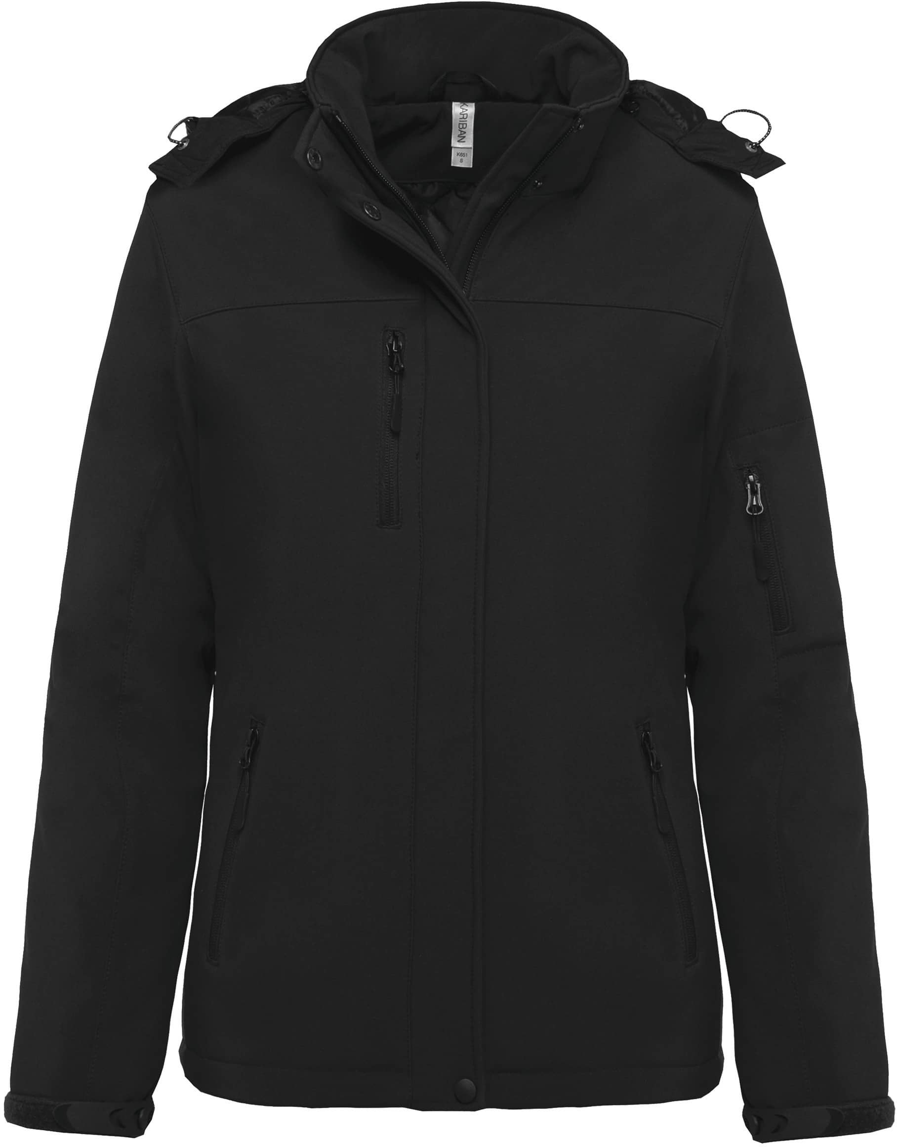 Damenparka Softshell wattiert mit Kapuze