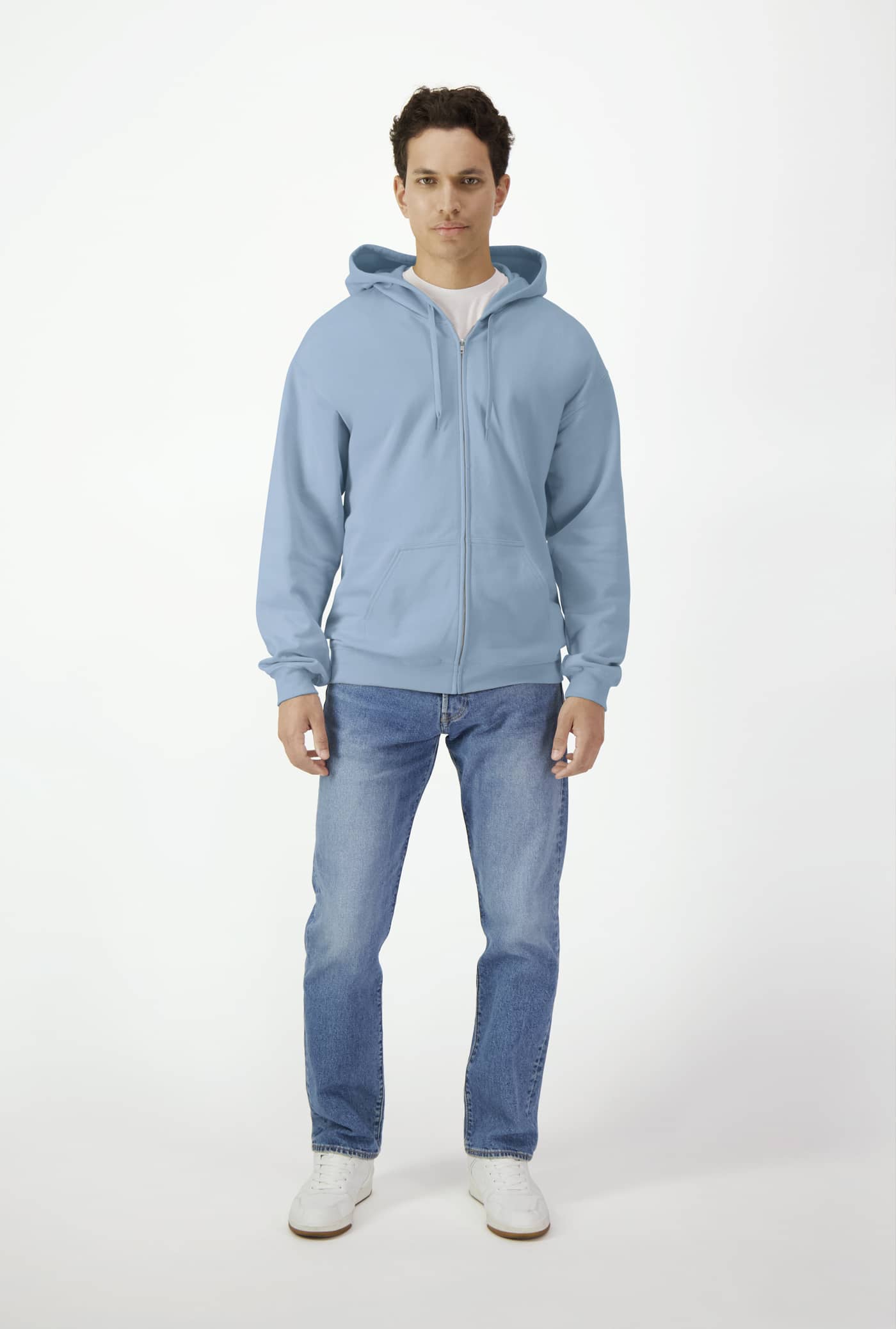 Softstyle® Midweight Fleece Adult Full Zip Hooded Sweatshirt