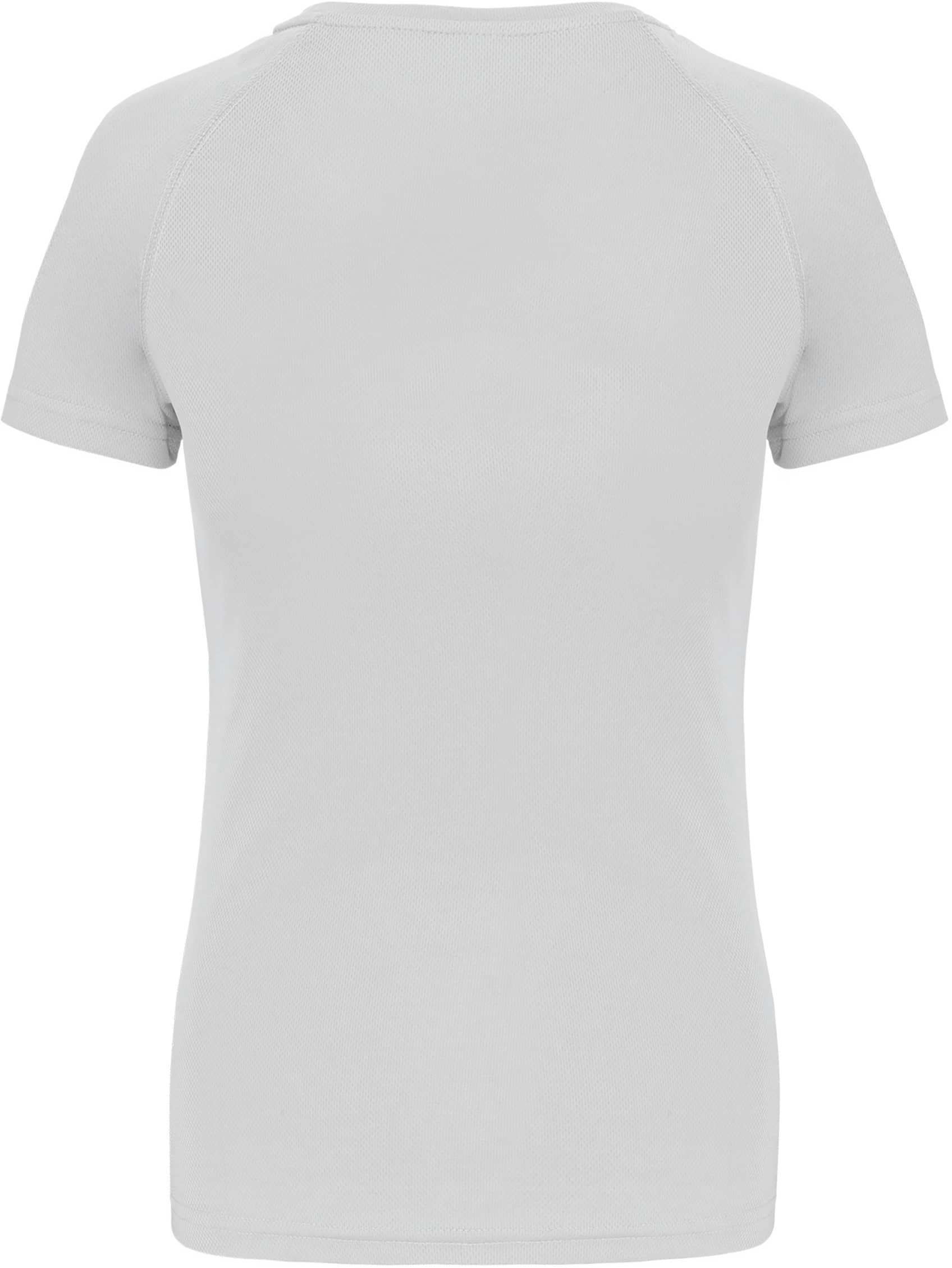 Damen Basic Sport Funktionsshirt Kurzarm - White