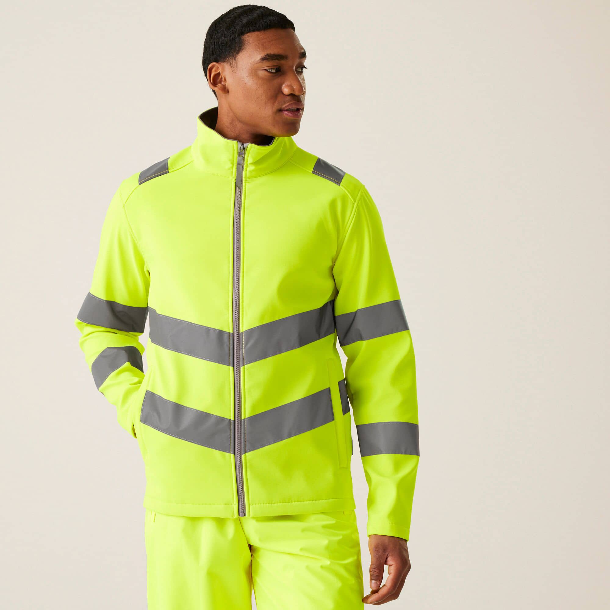 Pro Contract Hi-Vis Ablaze 2L Softshell Jacket