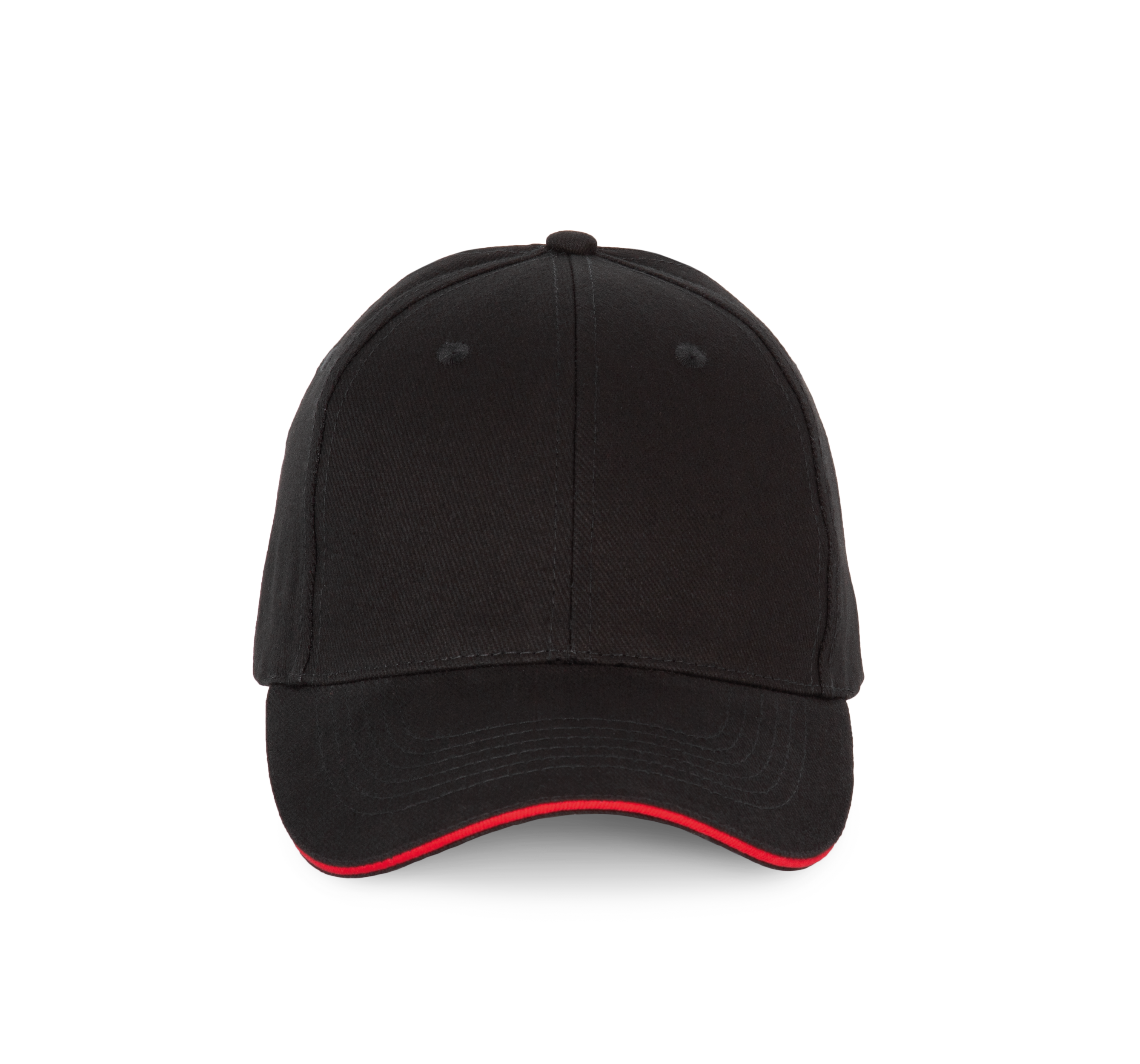 6-Panel-Kappe mit Kontrast-Sandwichschirm