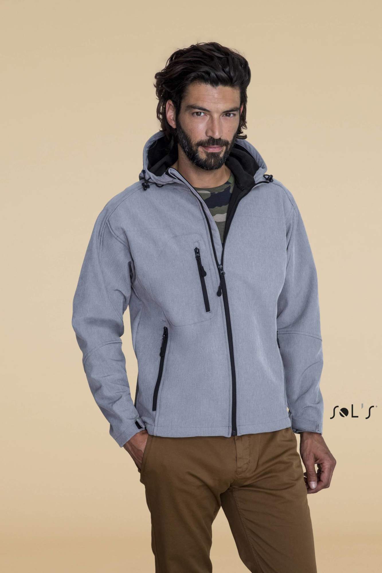 Men´s Hooded Softshell Jacket Replay