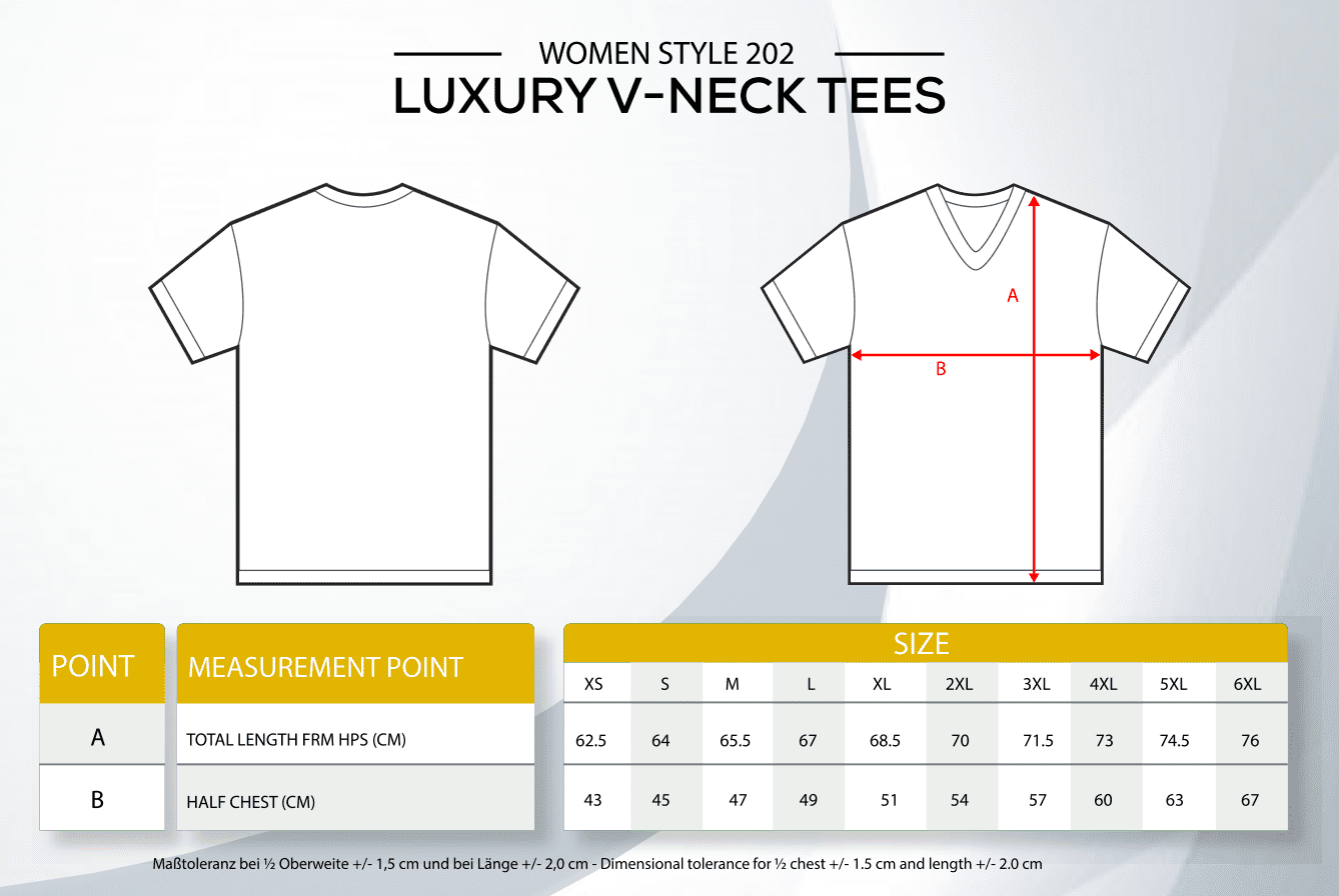 Women´s Luxury V-Neck Tees