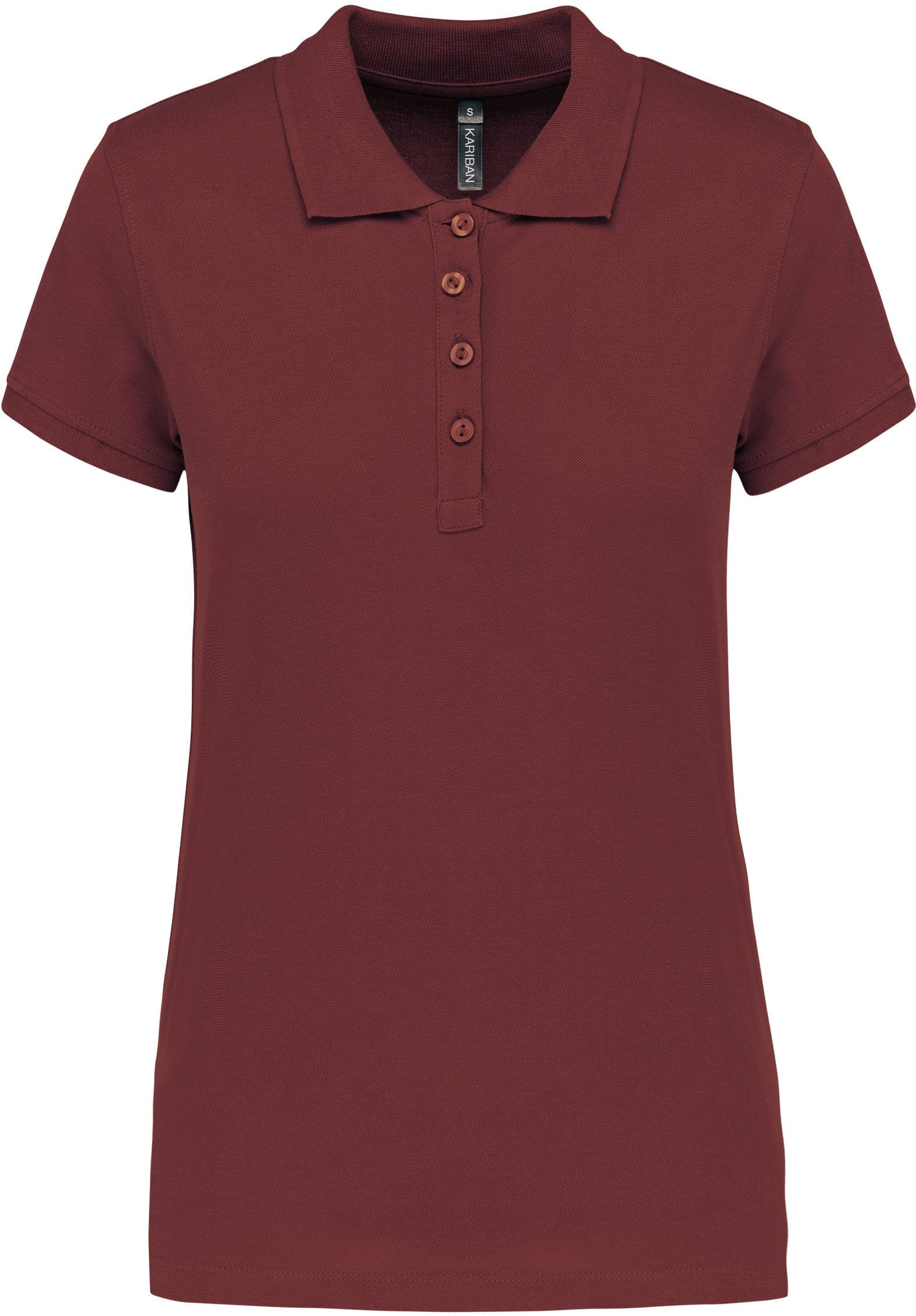 Damen Kurzarm-Poloshirt. Baumwollpiqué.