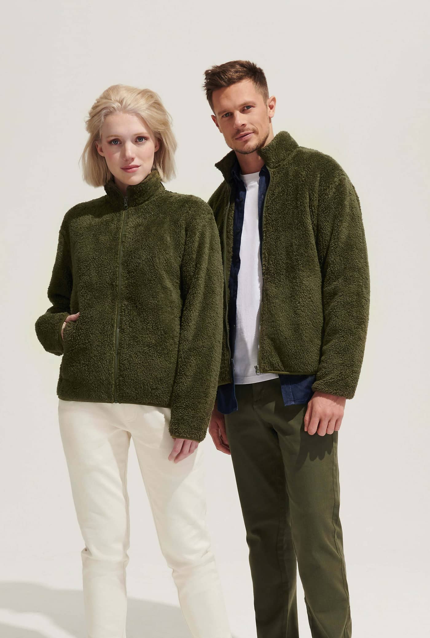 Unisex Fleece Zip Jacket Finch