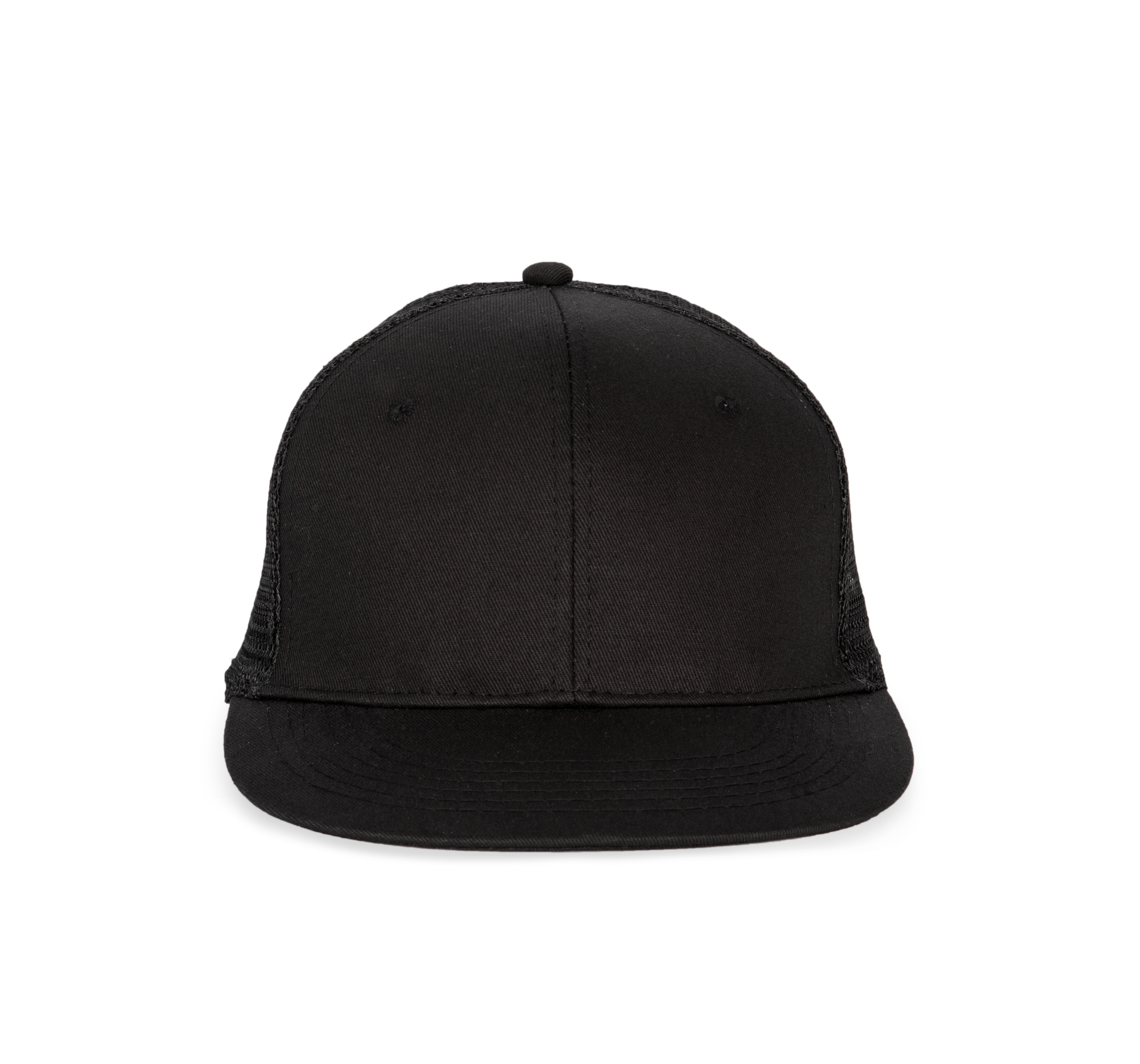 Trucker-Cap - 6-Panels-Kappe, Flachschirm
