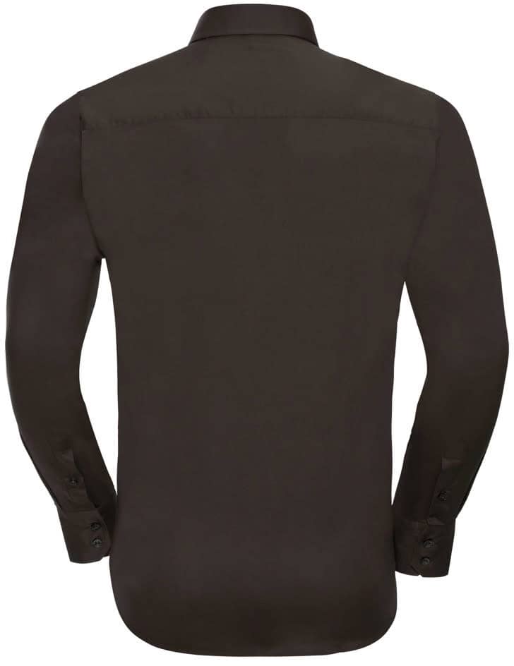 Men's Long Sleeve Fitted Stretch Shirt