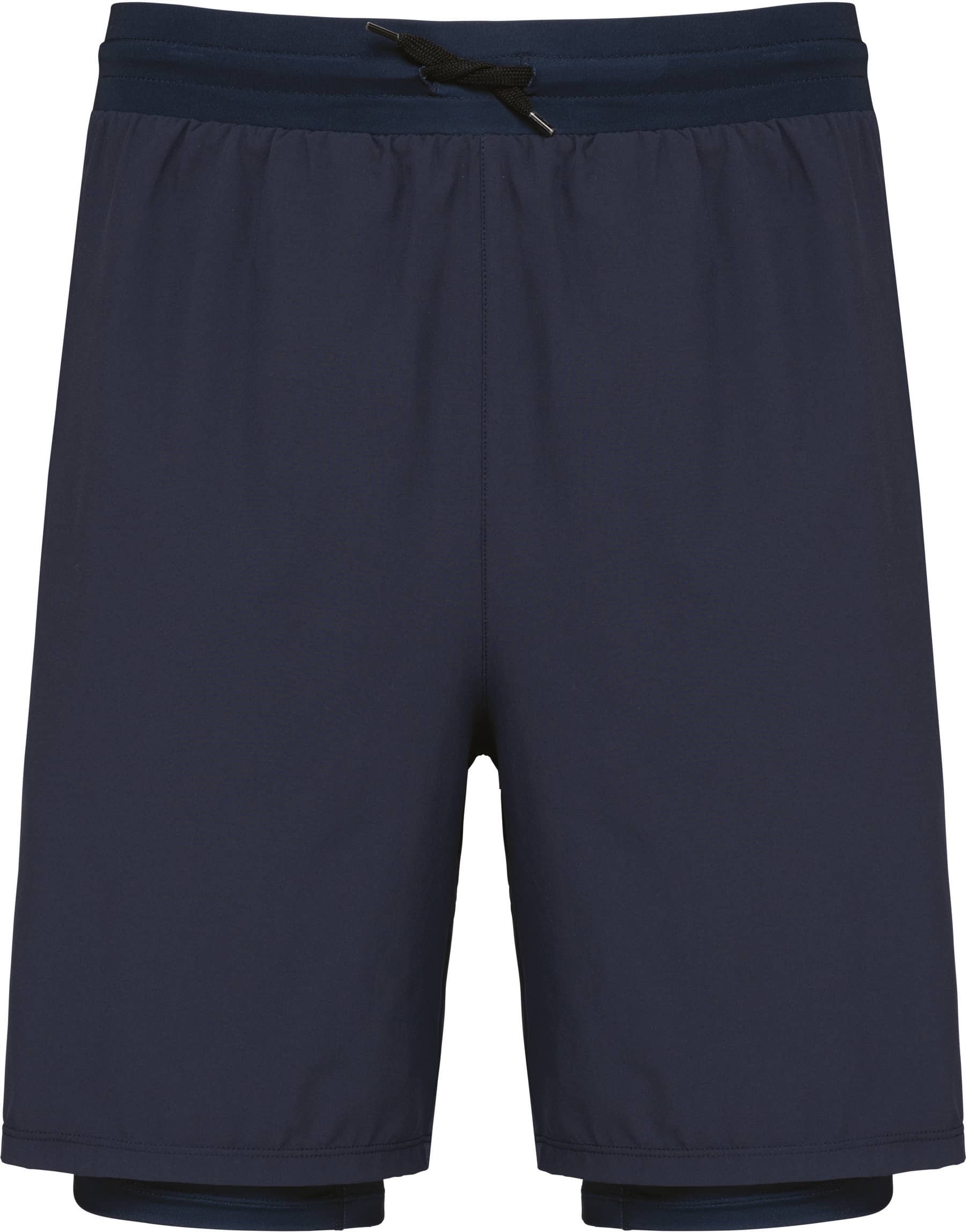 Umweltfreundliche 2-in-1-Shorts mit integrierter Untershort für Herren
