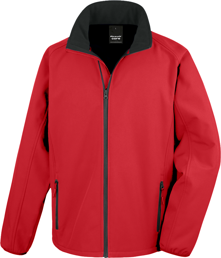 Men's Printable Softshell Jacket with Recycled Fleece Inner