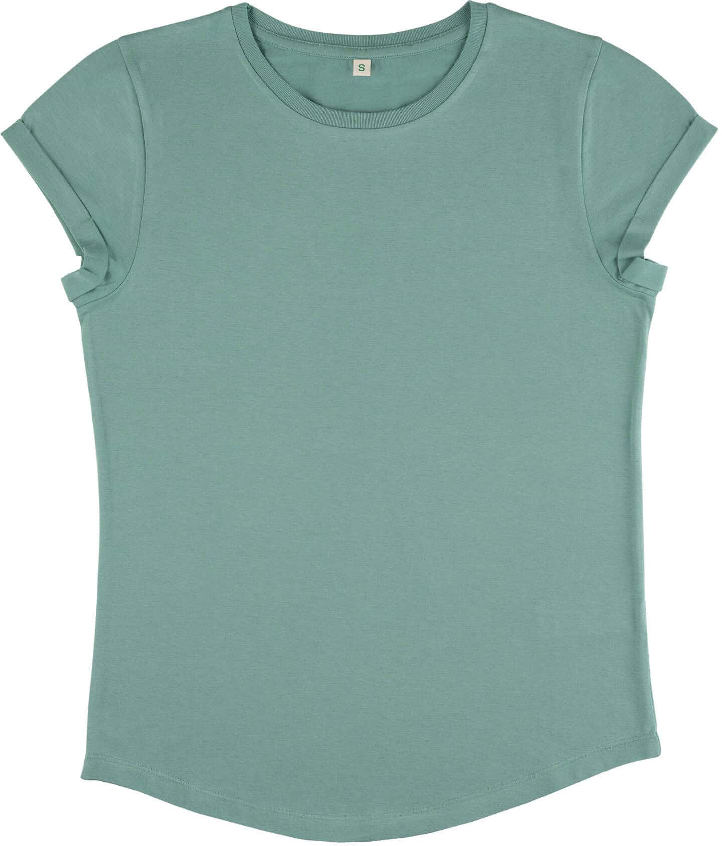 Women`s Rolled Up Sleeve Organic
