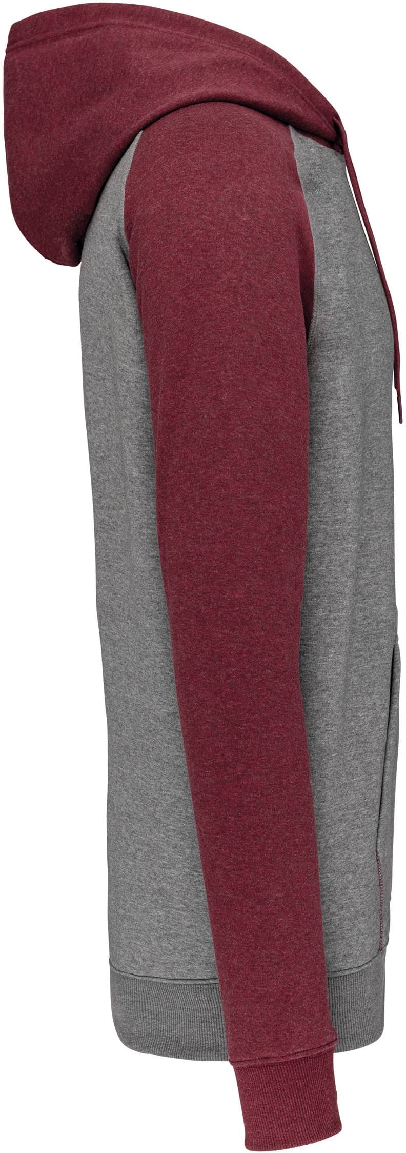 Zweifarbiges Kapuzensweatshirt für Erwachsene