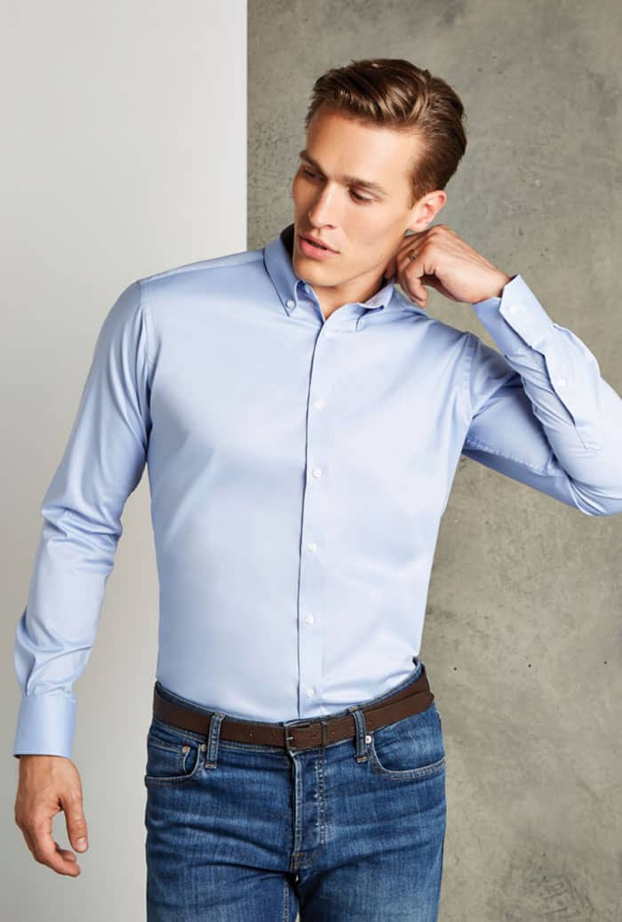 Men´s Slim Fit Stretch Oxford Shirt Long Sleeve