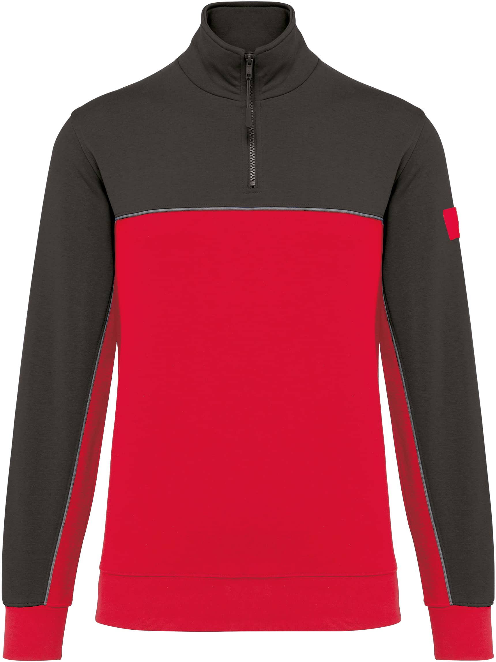 Umweltfreundliches Unisex-Sweatshirt mit Reißverschlusskragen