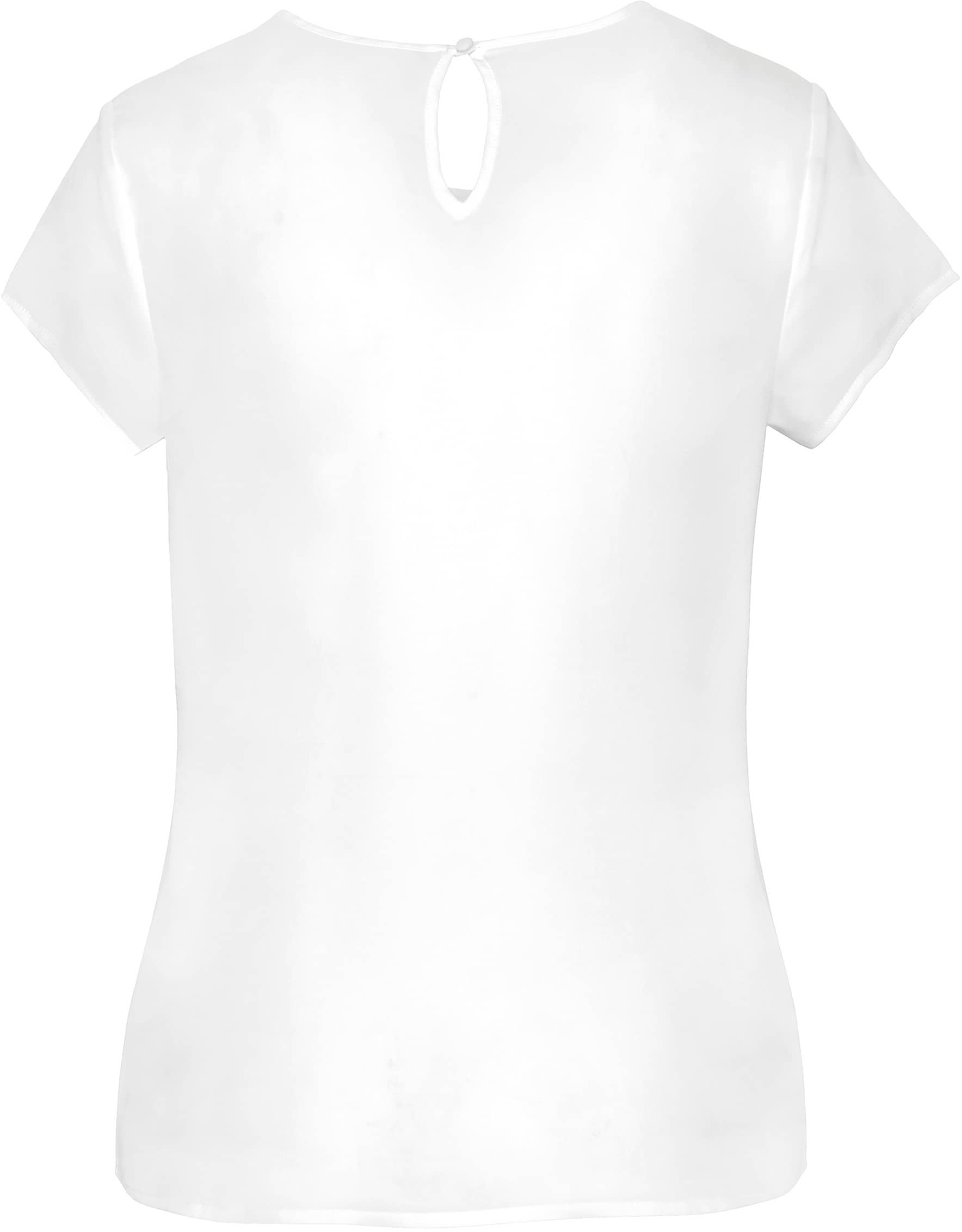 Kurzarm-Kreppbluse für Damen