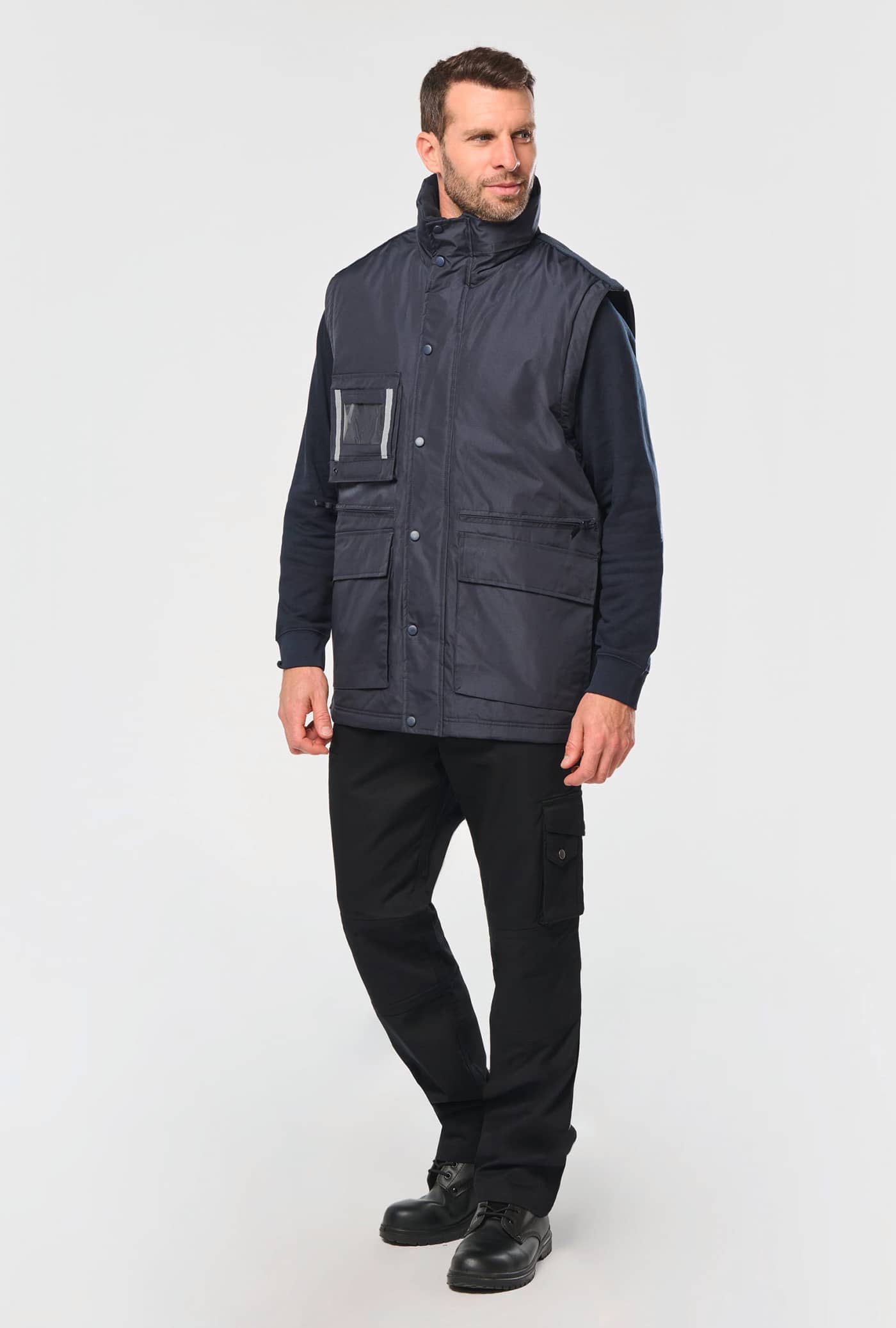 Workwear Parka mit abtrennbaren Ärmeln