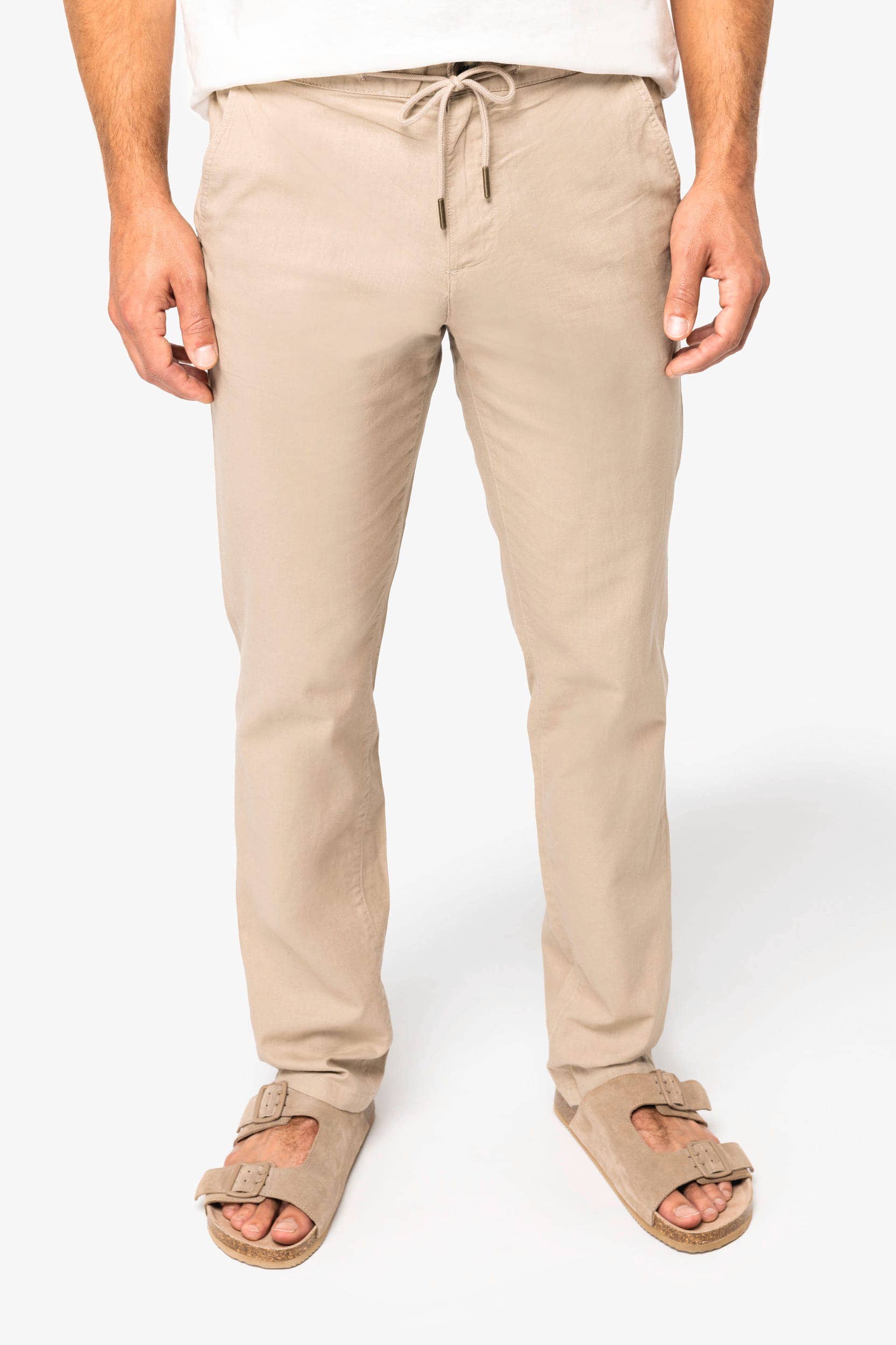 Umweltfreundliche Herrenhose aus Bio-Leinen und Bio-Baumwolle