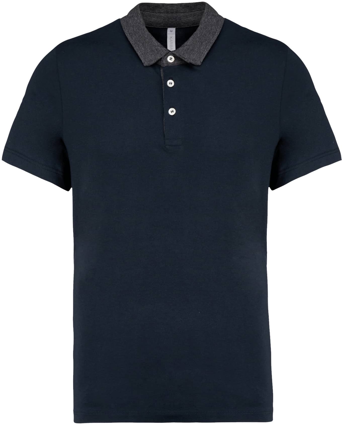 Zweifarbiges Jersey-Polohemd für Herren