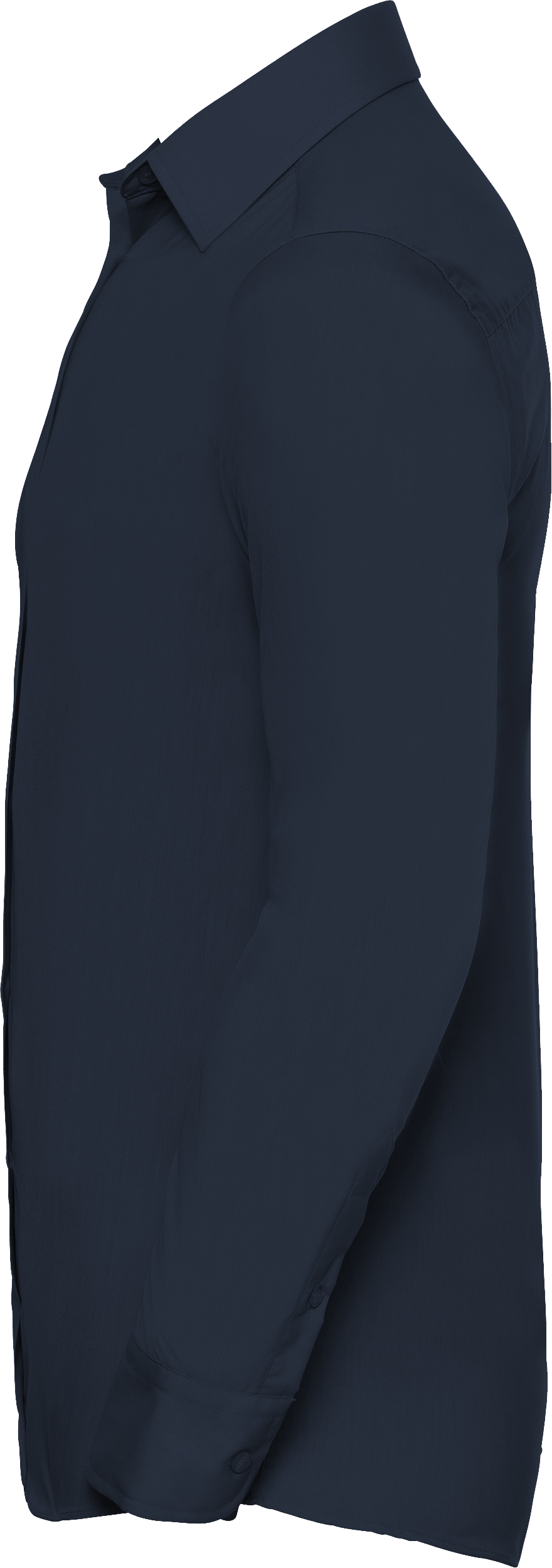 Men's Long Sleeve Tailored Polycotton Poplin Shirt