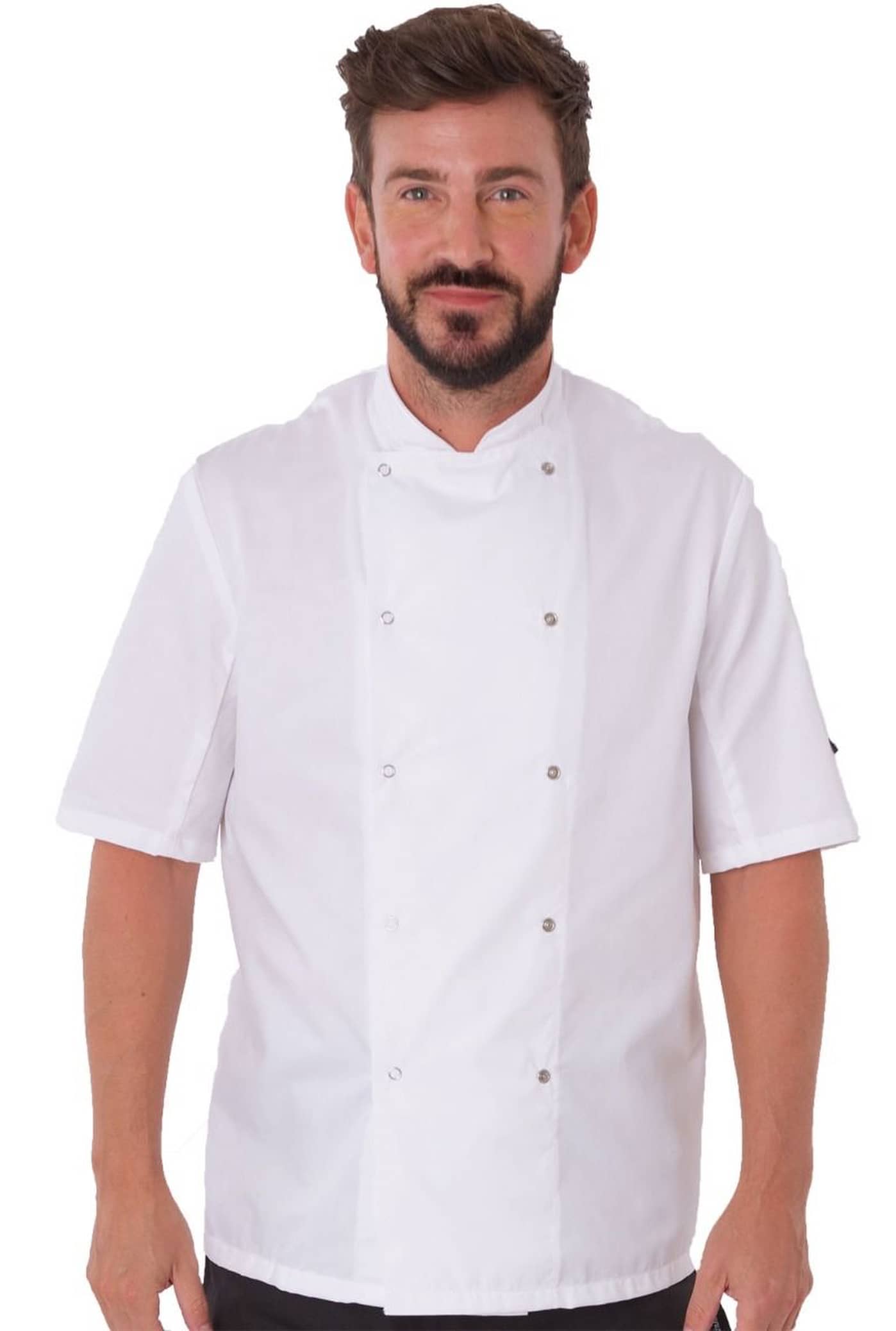Short Sleeve Snap Stud Fastening Jacket