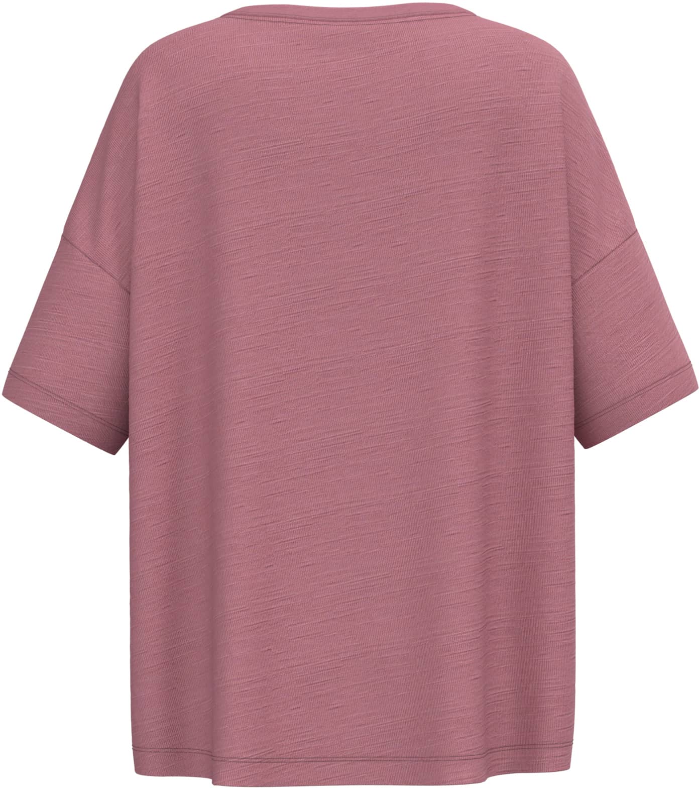 Umweltfreundliches Damen-Slub-Oversize-T-Shirt mit überschnittenen Schultern