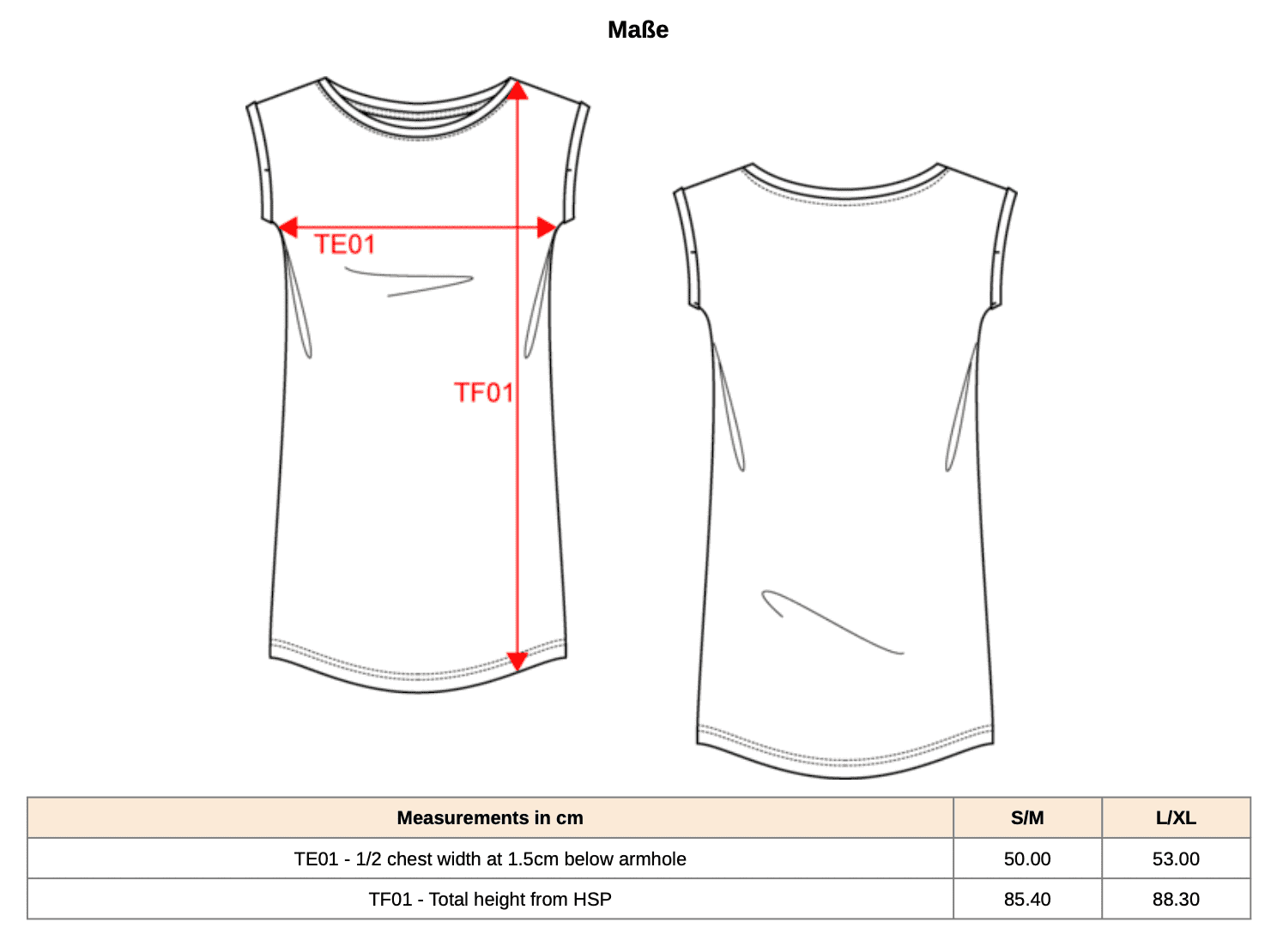 Langes T-Shirt Kleid für Damen