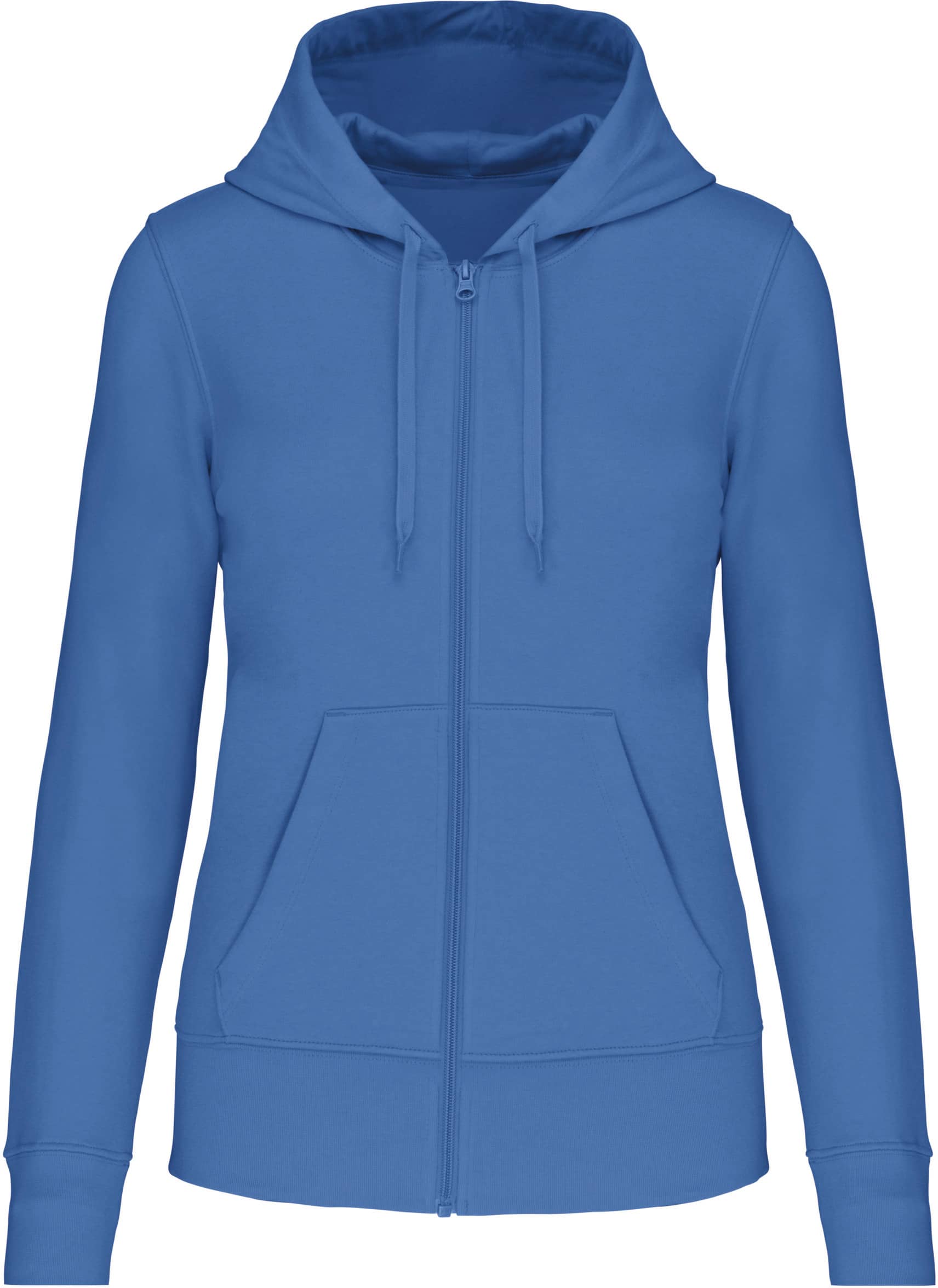 Umweltfreundliches Kapuzensweatshirt mit Reißverschluss Damen