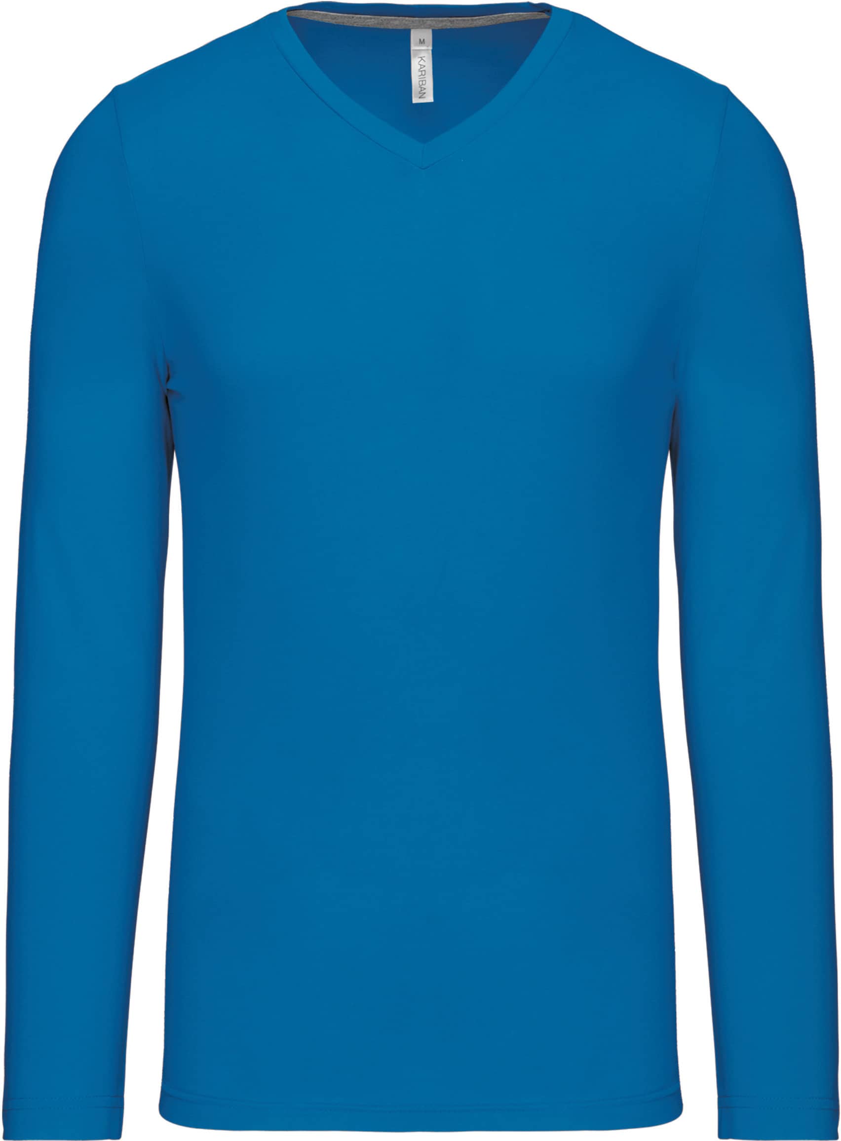 Men`s long-sleeved V-Neck T-shirt