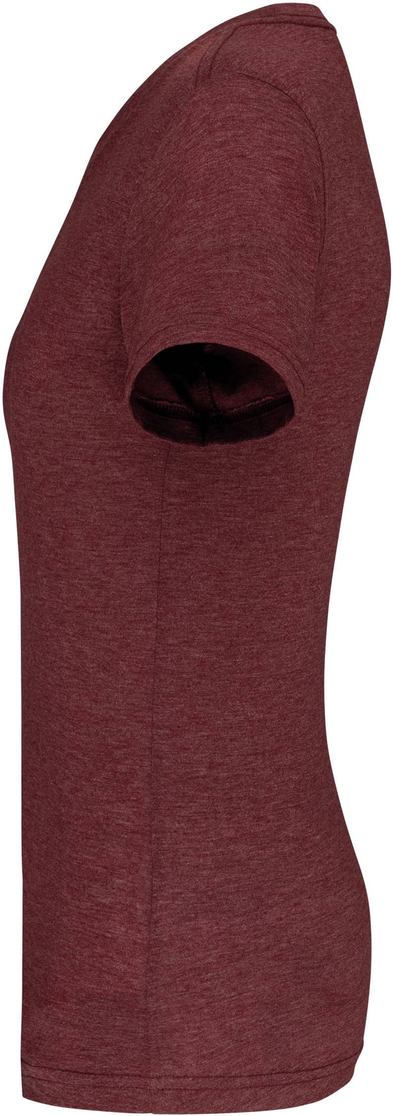 Damen-Triblend-Sportshirt mit Rundhalsausschnitt