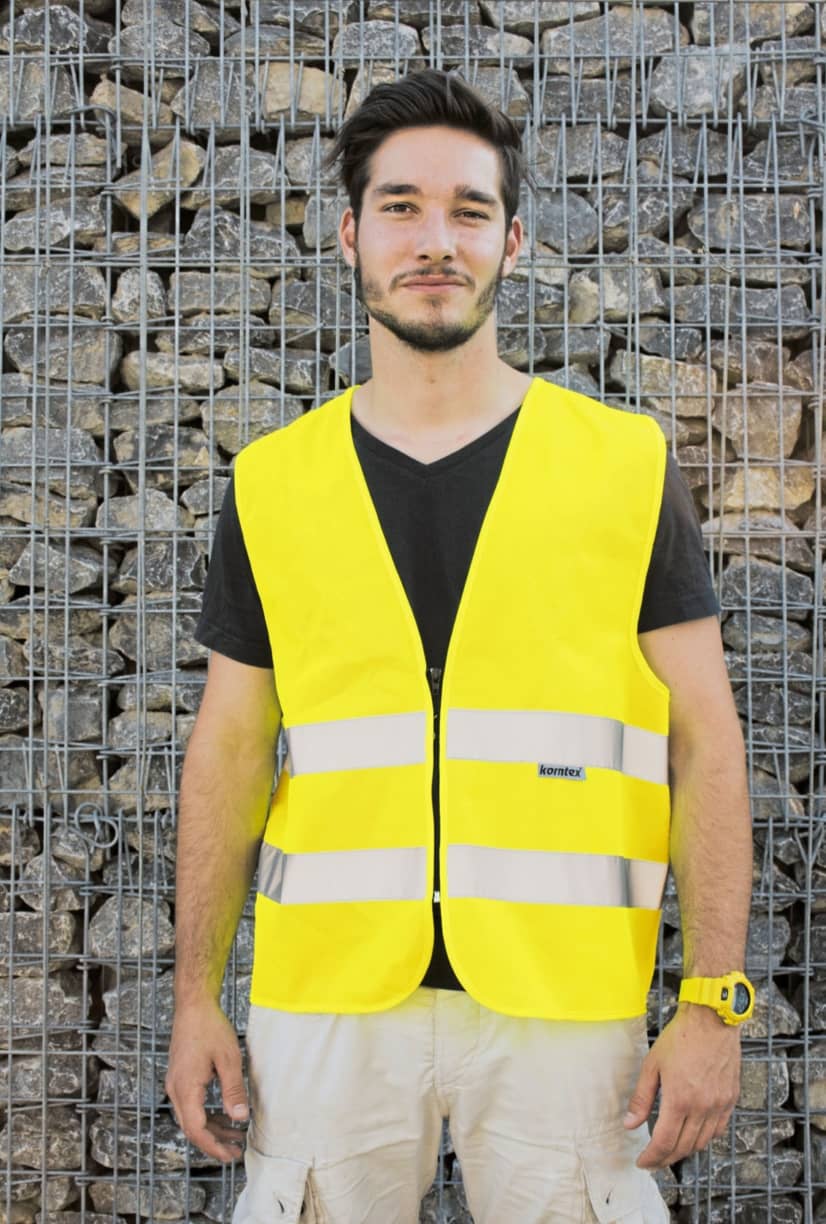 Hi-Vis Safety Vest Cologne With Front Zipper