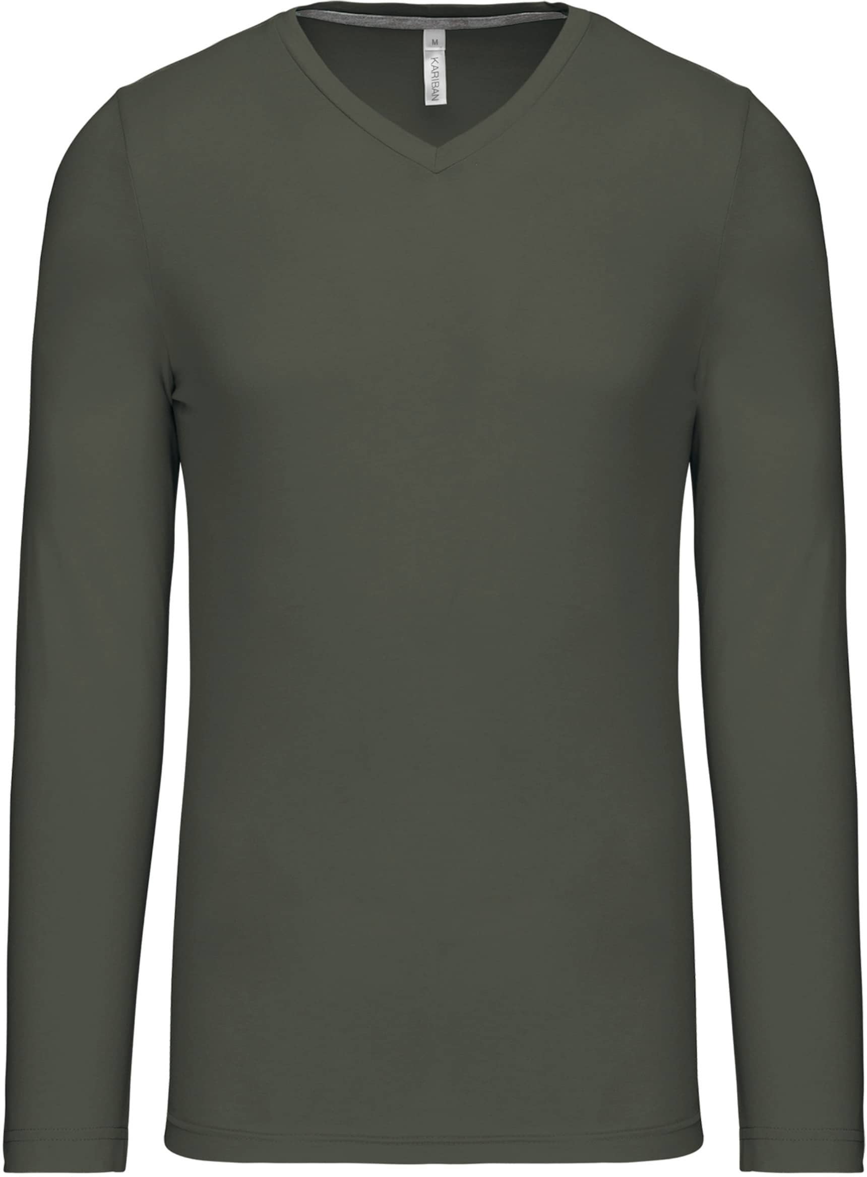 Men`s long-sleeved V-Neck T-shirt