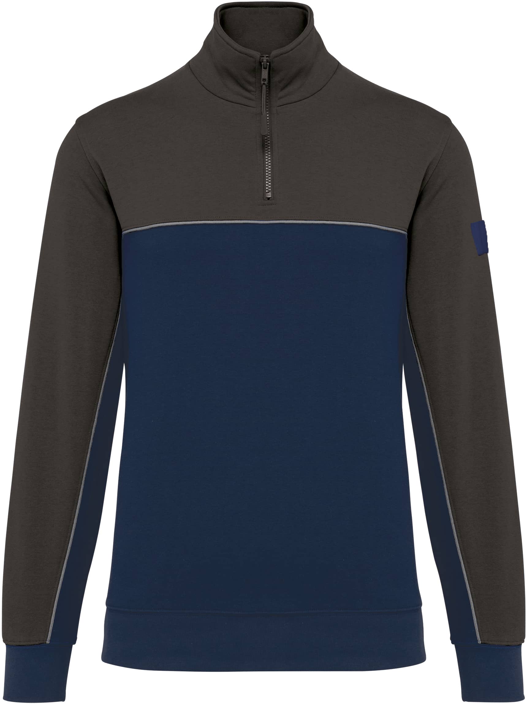 Umweltfreundliches Unisex-Sweatshirt mit Reißverschlusskragen