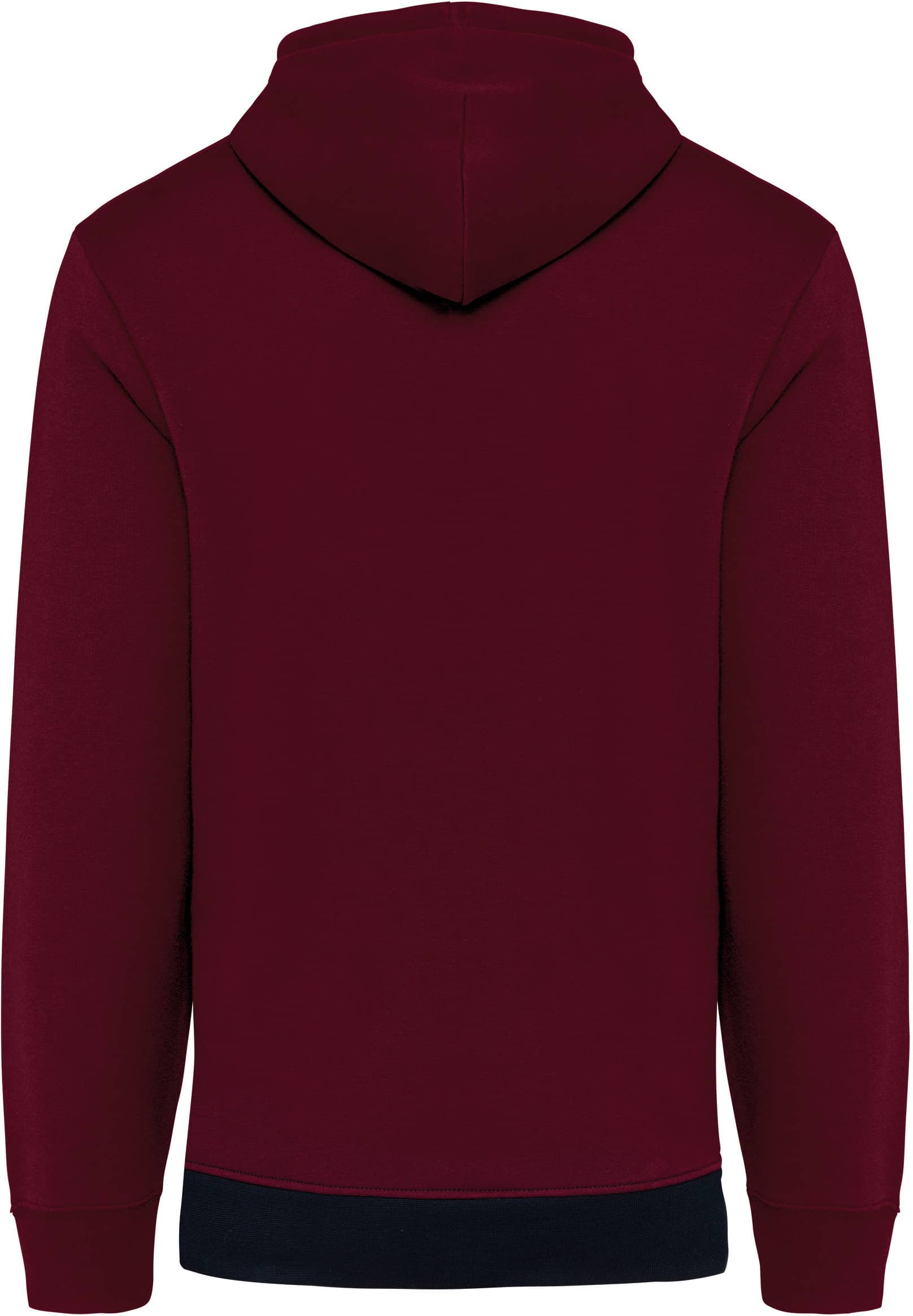 Dreifarbiges Kapuzensweatshirt, Unisex