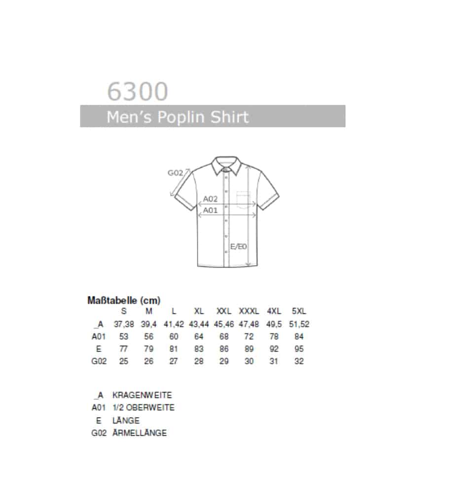 Men´s Poplin Shirt Short Sleeve