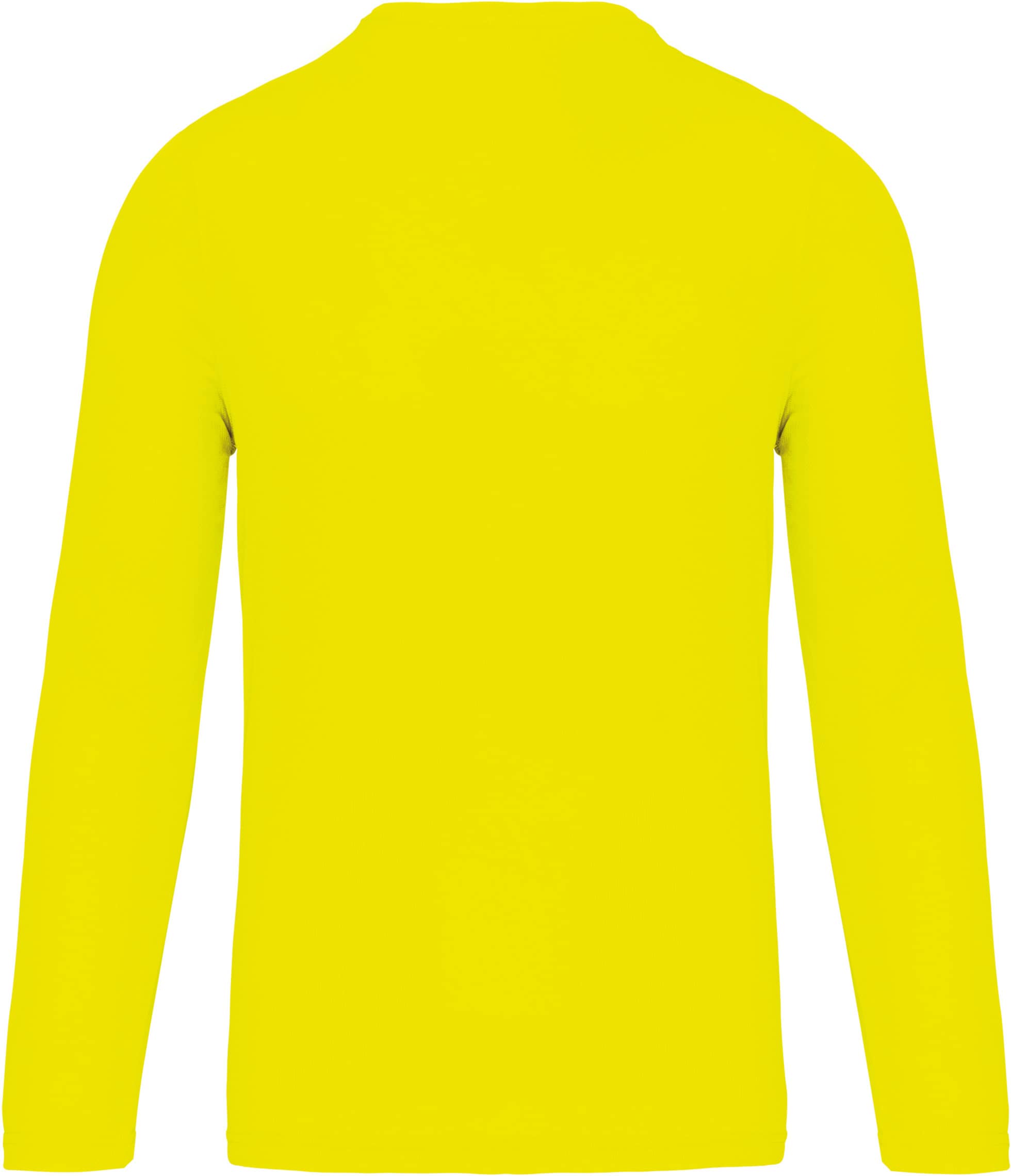 Herren Basic Sport Funktionsshirt Langarm - Fluorescent